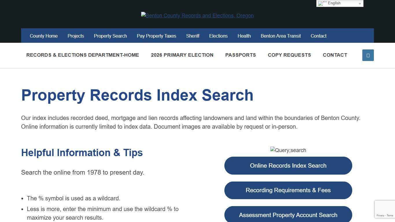 Real Property Records Research - Benton County Records and Elections, Oregon