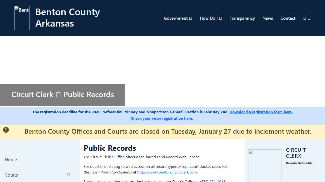 Public Records - Circuit Clerk