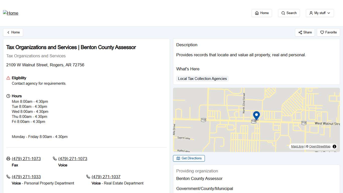 Tax Organizations and Services Benton County Assessor